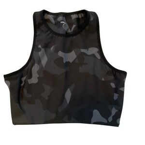 Aarmy Camouflage Crop Tank Top Women's Size‎ M Athletic Workout Gym Sportswear